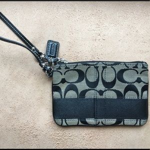 Black Coach wristlet